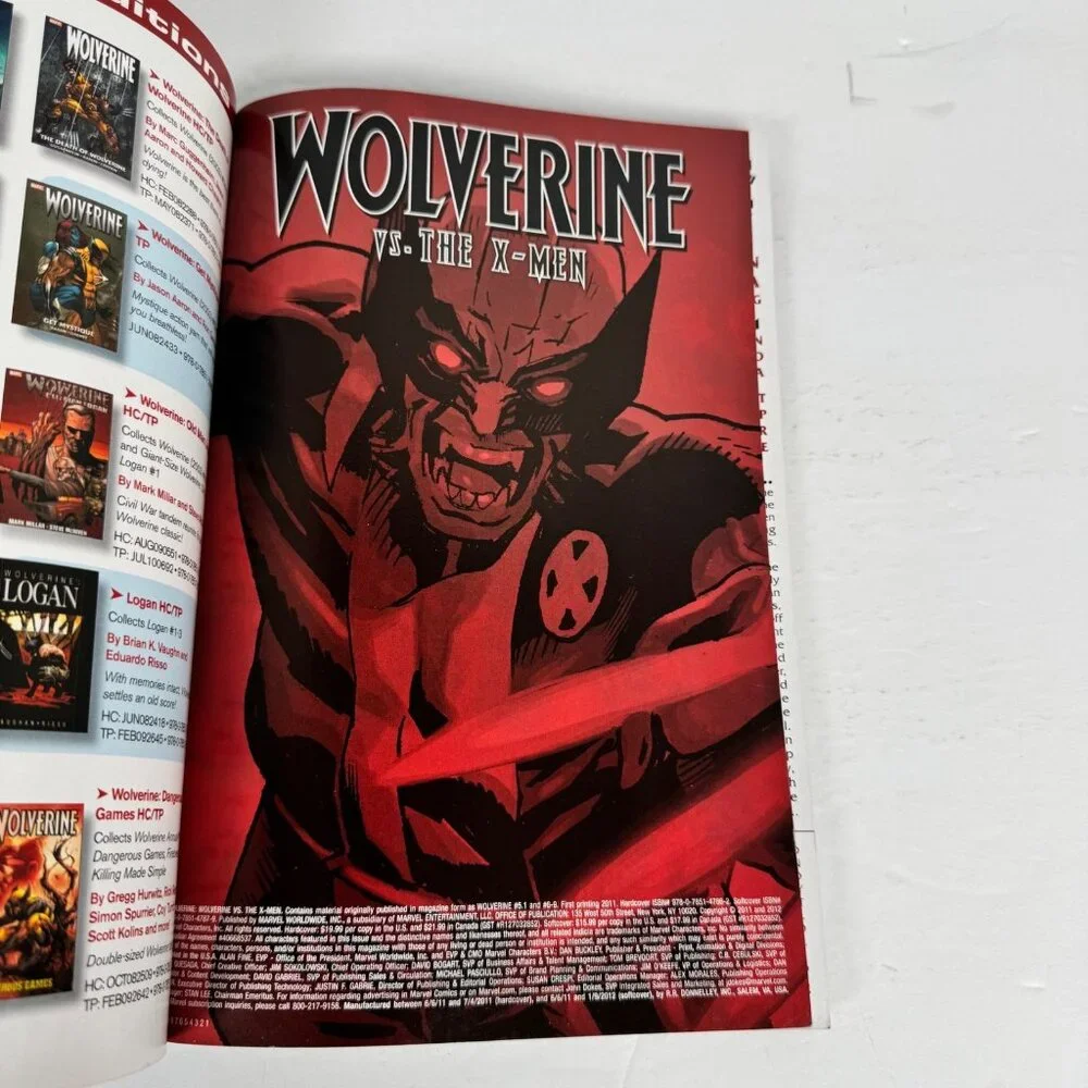 Wolverine vs X-Men TPB 2011 Marvel Collected Edition 1st‎ Printing